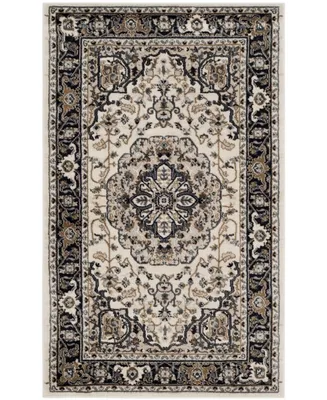 Safavieh Lyndhurst LNH334 Cream and Navy 3'3" x 5'3" Area Rug