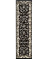 Safavieh Lyndhurst LNH340 Anthracite and Cream 2'3" x 12' Runner Area Rug