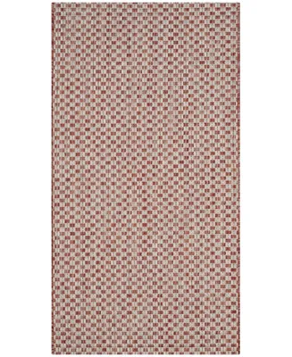 Safavieh Courtyard CY8653 Rust and Light Gray 2' x 3'7" Sisal Weave Outdoor Area Rug