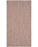 Safavieh Courtyard CY8653 Rust and Light Gray 2' x 3'7" Sisal Weave Outdoor Area Rug