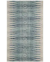 Safavieh Evoke EVK226 Ivory and Turquoise 3' x 5' Area Rug