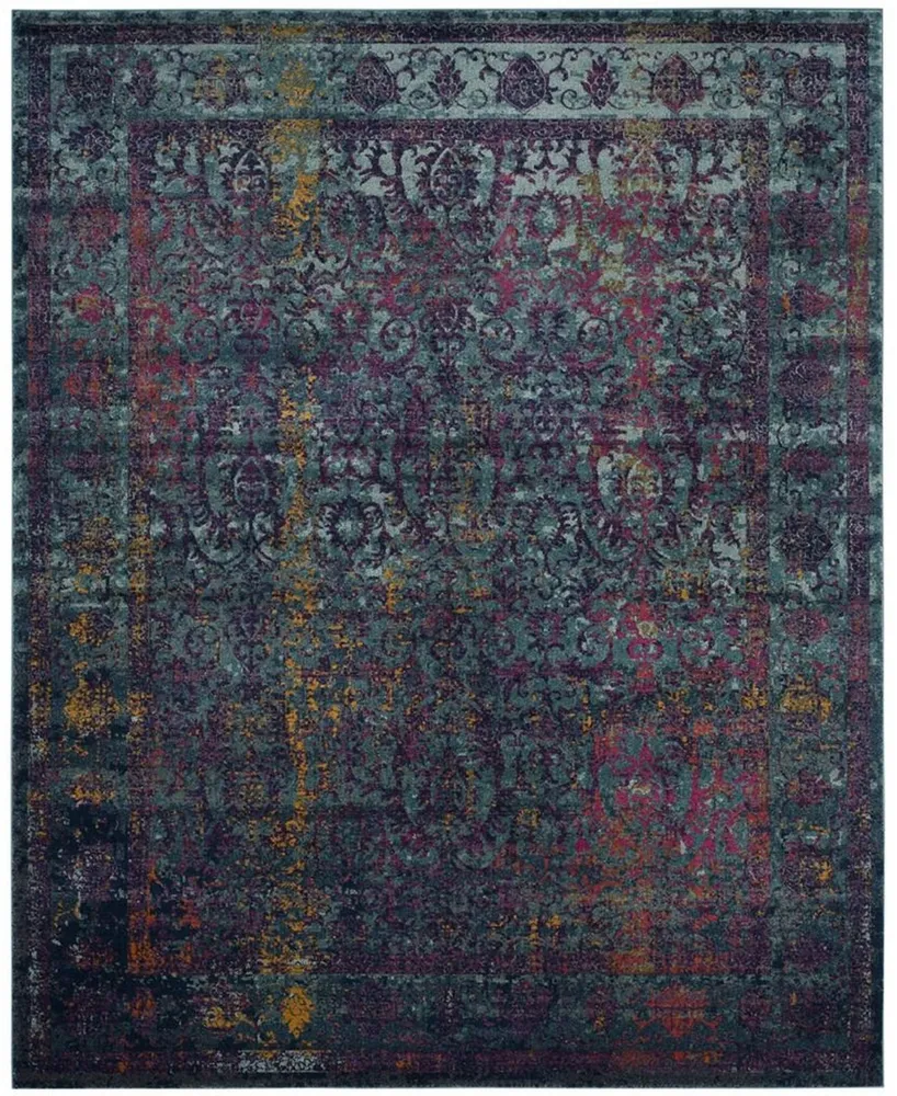 Safavieh Granada GRA351 Blue and Multi 9' x 12' Area Rug