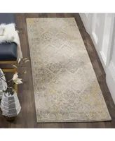 Safavieh Evoke EVK264 Ivory and Grey 2'2" x 7' Runner Area Rug