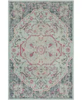 Safavieh Artisan ATN501 Light Blue and Navy 5'1" x 7'6" Area Rug