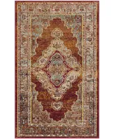 Safavieh Crystal CRS500 Orange and Light Blue 3' x 5' Area Rug