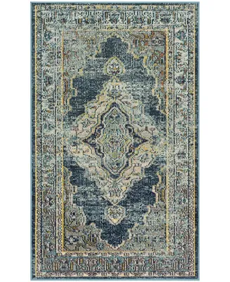 Safavieh Crystal CRS500 Blue and Yellow 3' x 5' Area Rug