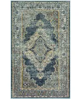 Safavieh Crystal CRS500 Blue and Yellow 3' x 5' Area Rug