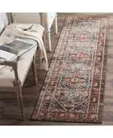 Safavieh Bijar BIJ621 Brown and Royal 2'3" x 12' Runner Area Rug