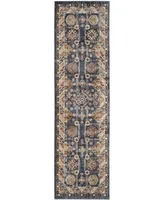 Safavieh Bijar BIJ653 Royal and Ivory 2'3" x 10' Runner Rug