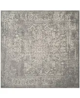 Safavieh Evoke Silver and Ivory 9' x 9' Square Area Rug