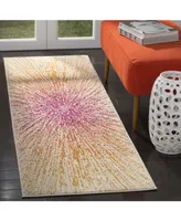 Safavieh Evoke EVK228 Fuchsia and Cream 2'2" x 7' Runner Area Rug