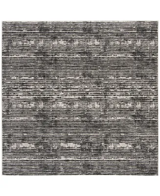 Safavieh Lurex LUR188 Black and Gray 6'7" x 6'7" Square Area Rug