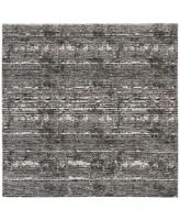 Safavieh Lurex LUR188 Black and Gray 6'7" x 6'7" Square Area Rug