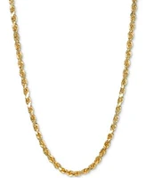 Italian Gold Forza Rope Chain Necklace Collection 3 1 5mm In 14k Gold