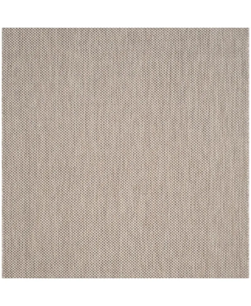 Safavieh Courtyard CY8521 Beige and 5'3" x 5'3" Sisal Weave Square Outdoor Area Rug