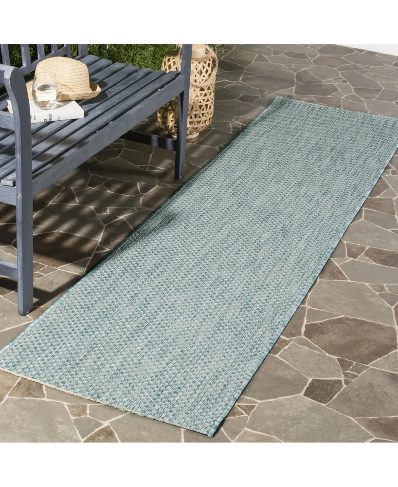 ALFOMBRA COURTYARD COU01 IVORY AQUA 1.6X2.21M