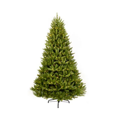 Puleo 6.5FT Pre-lit Franklin Fir Artificial Christmas Tree