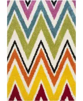 Safavieh Shag Kids SGK567 Ivory and Multi 5'3" x 7'6" Area Rug