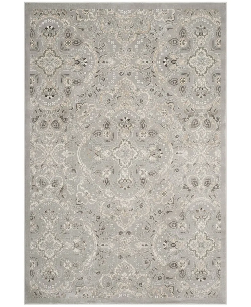 Safavieh Persian Garden PEG614 Silver and Beige 6'7" x 9'6" Area Rug