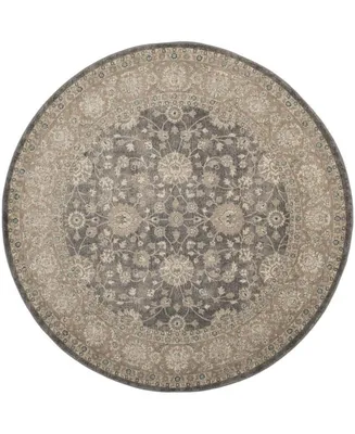 Safavieh Sofia SOF330 Light Gray and Beige 6'7" x 6'7" Round Area Rug