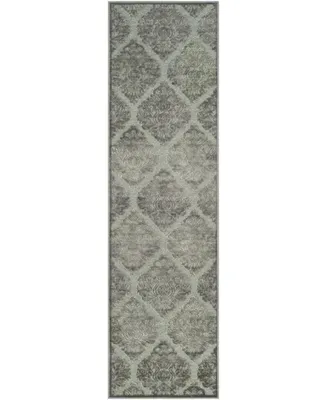 Safavieh Paradise PAR337 Sea foam and Grey 2'2" x 8' Runner Area Rug