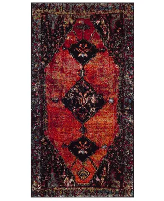 Safavieh Vintage Hamadan VTH217 Orange and Multi 2'2" x 4' Area Rug