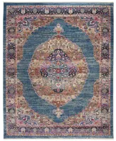 Safavieh Nirvana NVA134 Navy and Multi 9' x 13' Area Rug