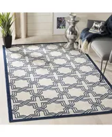 Safavieh Amherst AMT413 Ivory and Navy 5' x 8' Area Rug