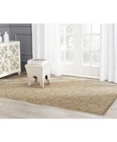 Safavieh Infinity INF590 Yellow and Green 5'1" x 7'6" Area Rug