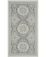 Safavieh Courtyard CY7059 Light Gray and Anthracite 2'7" x 5' Outdoor Area Rug