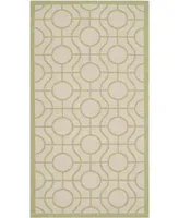 Safavieh Courtyard CY6115 Beige and Sweet Pea 2'7" x 5' Sisal Weave Outdoor Area Rug