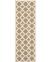 Safavieh Courtyard CY6913 Brown and Bone 2'3" x 6'7" Sisal Weave Runner Outdoor Area Rug