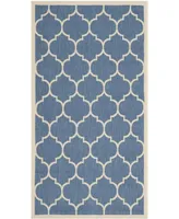 Safavieh Courtyard CY6914 and Beige 2'7" x 5' Outdoor Area Rug