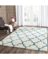 Safavieh Shag Kids SGK569 Ivory and Blue 5' x 8' Area Rug