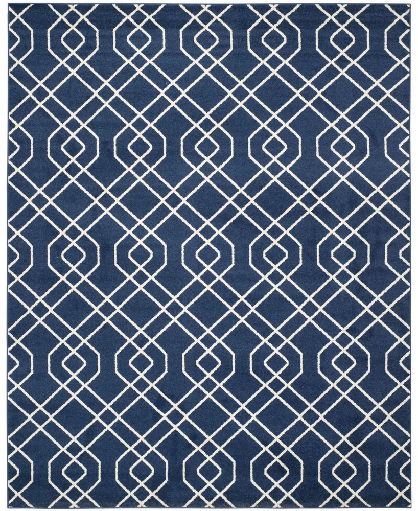 Safavieh Amherst AMT407 Navy and Beige 8' x 10' Area Rug