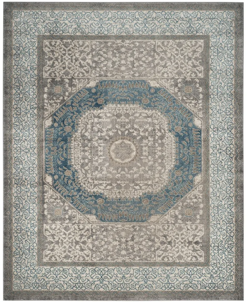 Safavieh Sofia SOF365 Light Gray and Blue 8' x 11' Area Rug