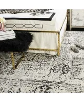 Safavieh Evoke EVK260 Ivory and Black 9' x 12' Area Rug