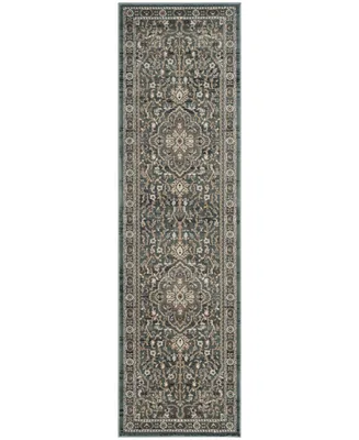 Safavieh Lyndhurst LNH338 Teal and Grey 2'3" x 8' Runner Area Rug