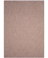 Safavieh Courtyard CY8653 Rust and Light Gray 6'7" x 9'6" Sisal Weave Outdoor Area Rug