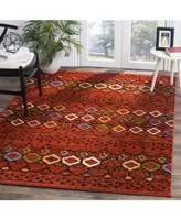 Safavieh Amsterdam AMS108 Terracotta and Multi 5'1" x 7'6" Outdoor Area Rug