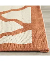 Safavieh Courtyard CY6903 Beige and Terracotta 4' x 5'7" Sisal Weave Outdoor Area Rug