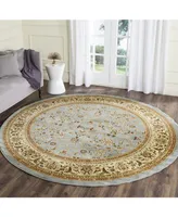 Safavieh Lyndhurst LNH312 Light Blue and Ivory 8' x 8' Round Area Rug