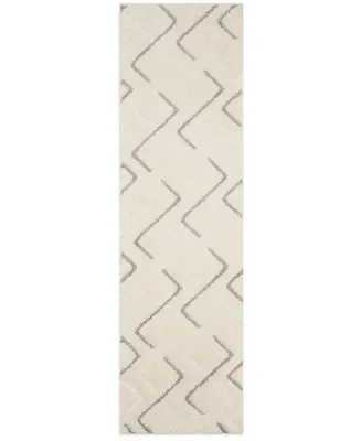 Safavieh Olympia OSG322 Cream and Grey 2'3" x 8' Runner Area Rug