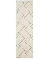 Safavieh Olympia OSG322 Cream and Grey 2'3" x 8' Runner Area Rug