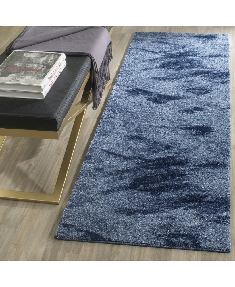 Safavieh Retro RET2891 Light Blue and Blue 2'3" x 11' Runner Area Rug