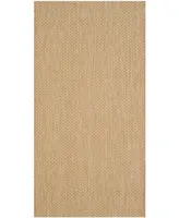 Safavieh Courtyard CY8521 Natural and 2'7" x 5' Outdoor Area Rug