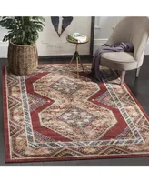 Safavieh Bijar BIJ647 Red and Rust 5'3" x 7'6" Area Rug