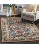 Safavieh Bijar BIJ636 Royal and Brown 5'3" x 7'6" Area Rug