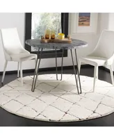 Safavieh Santorini SGG174 Cream and Multi 6'7" x 6'7" Round Area Rug