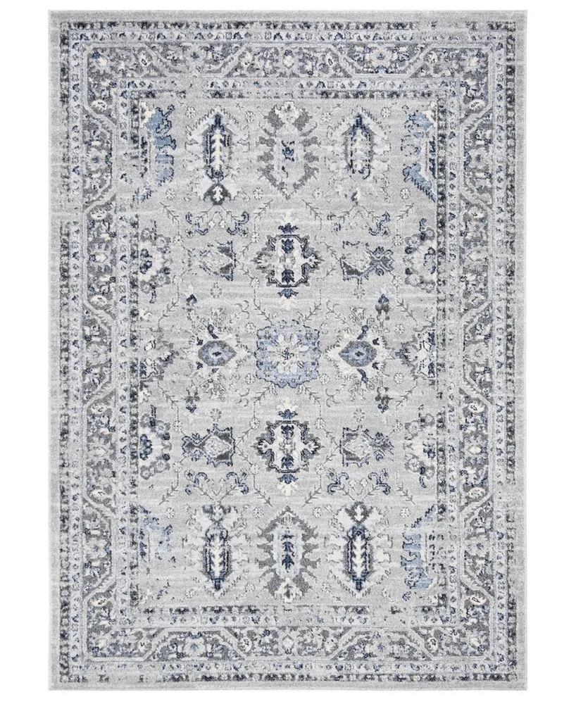 Safavieh Harbor HBR147 Light Gray and Dark Gray 5'3" x 7'6" Sisal Weave Area Rug